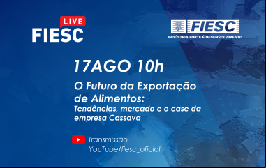O futuro da exportação de alimentos e tendências de mercado são tema de live na próxima segunda (17)